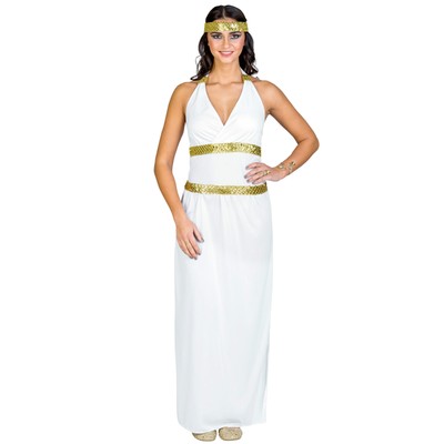 Costume da donna Dea Atena greca olimpo regina toga antico costume  carnevale nuo | eBay