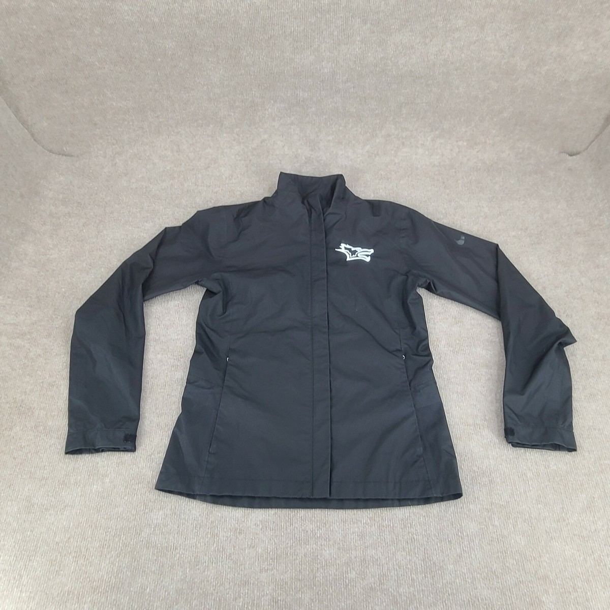 Nike Jacket Womens Small Black Golf Waterproof Zip Windbreaker Coat Storm Fit 26 | eBay