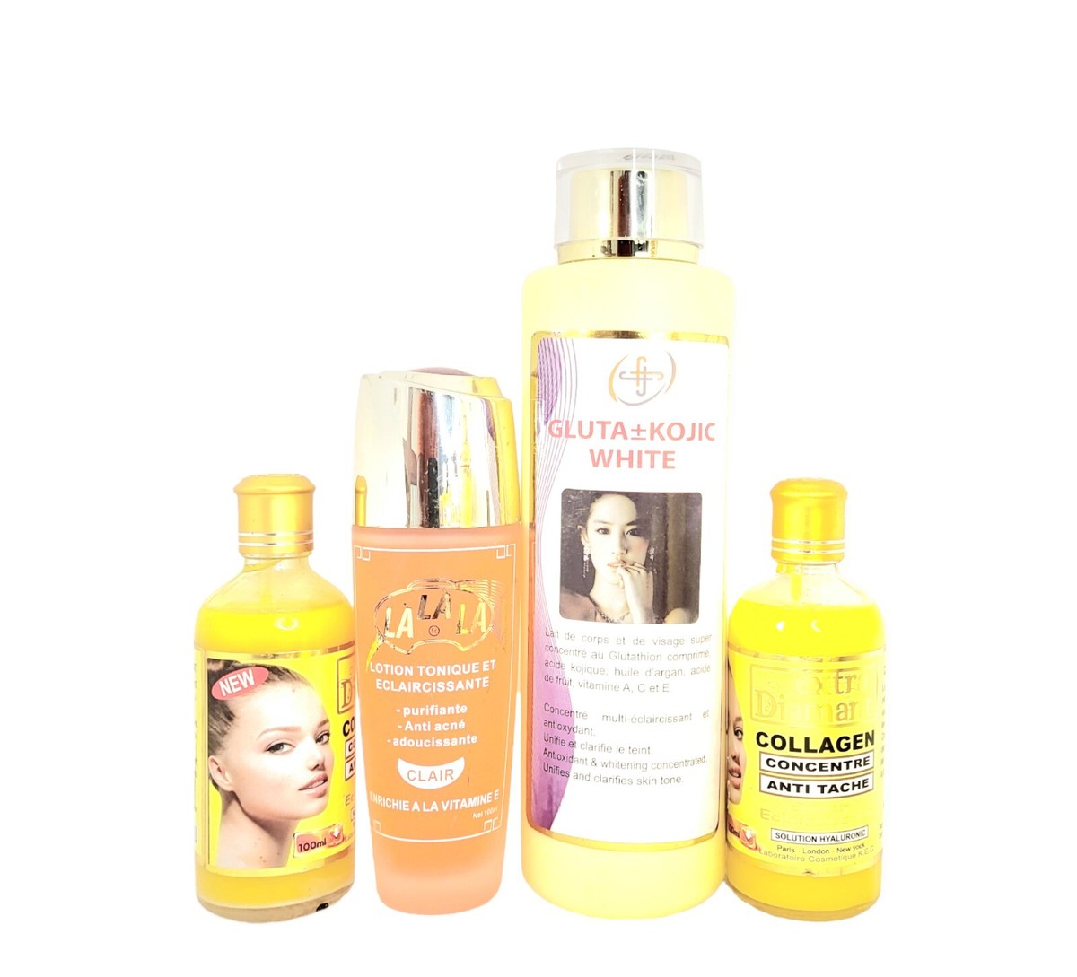 Lait Corporel Et Visage Gluta + Kojic White - Éclaircissant Intense, 500ml, Formule Suisse - Neuf