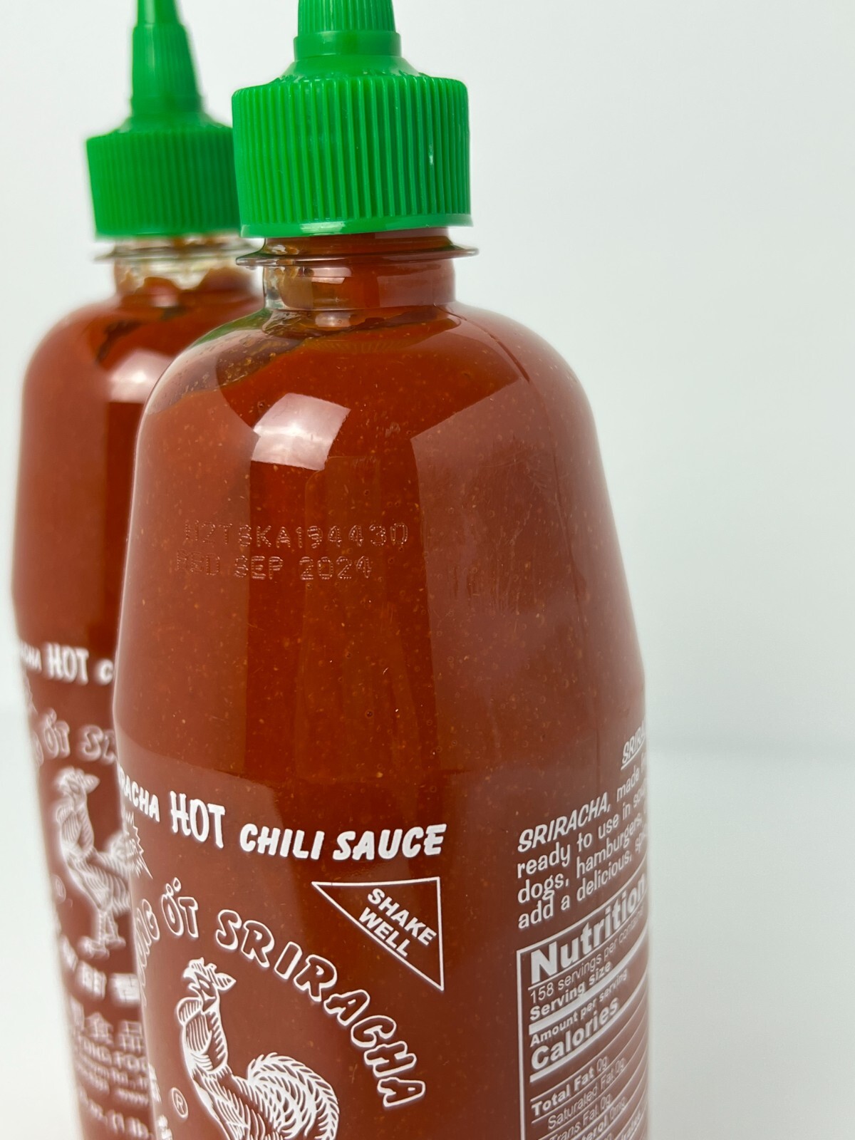 Original Huy Fong Foods Sriracha Hot Chili Sauce 28oz 2 Pack