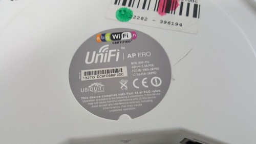 Ubiquiti Unifi AP PRO Wireless Access Point 2.4GHz tested no pus - Photo 3/3