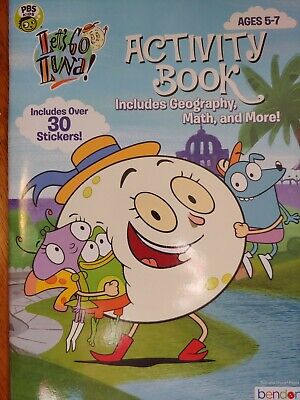 Pbs Kids Let S Go Luna Activity Book Stickers Geography Math More Ages 5 Ebay