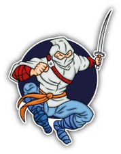 Fighting Ninja Car Bumper Sticker Decal - ''SIZES''