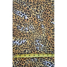Leopard Print Cotton Fabric by HALF Yard: Animal Skin Quilting  Craft