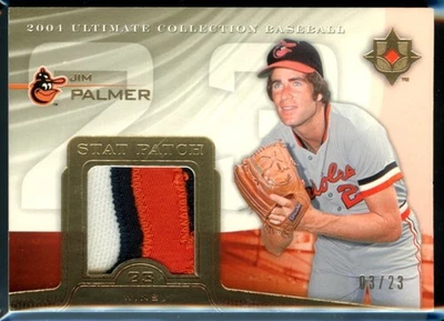 2004 Upper Deck Ultimate Collection GU Patch #/23 Jim Palmer #ST-JP1 Patch HOF - Image 1 of 2