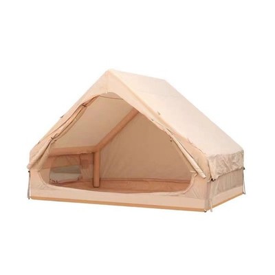 Spacious Inflatable Tent for 4-6 People, Waterproof 4-Season Glamping Tent with