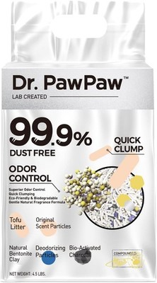 Tofu Cat Litter,  Clumping Cat Litter, Natural Tofu Scent 4.5 lb, Dust-Keep