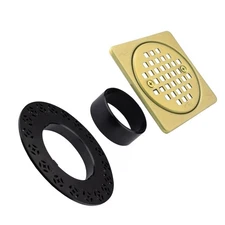 4-Inch-Drain-Grate Kit Compatible with Schluter 4 Inch, Gold 