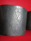 NATIVE AMERICAN KISSING OTTERS ENGRAVED INDIAN ARM BANDS RARE ORIGINAL SET HB EX — photo 8