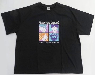 World Trigger Ninomiya Squad Ladies T-Shirt 3L Black