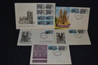 GB first day covers 1966 Westminster Abbey x 5 all with different cover types
