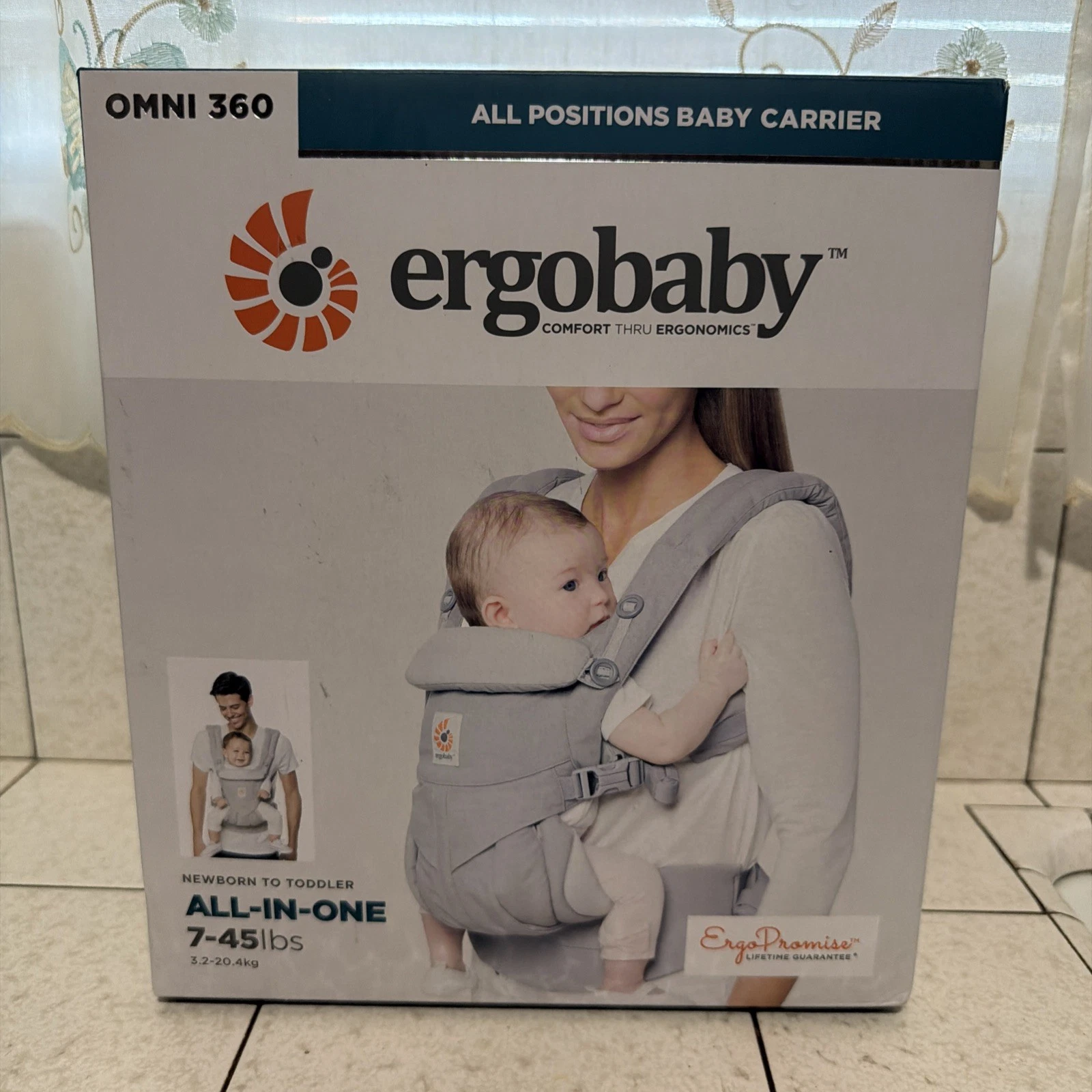 Ergobaby Omni 360 All-In-One Baby Carrier NWT - Pearl Grey (7-45 lbs)
Opens in a new window or tab