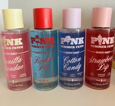 Victorias Secret 4 Pc Mist Gift Set (Pink) 8.4 Oz Each- New-Read Description