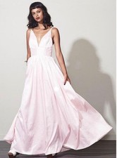 NWT FAME AND PARTNERS Size 2 Astrid Light Pink Sleeveless Maxi Gown