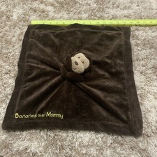 Carters Bananas Over Mommy Brown Monkey Baby Security Rattle Blanket Lovey