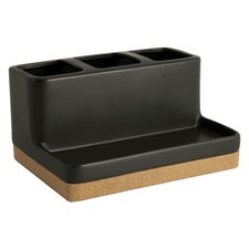 Better Homes Gardens Matte Black Cork Vanity Organizer