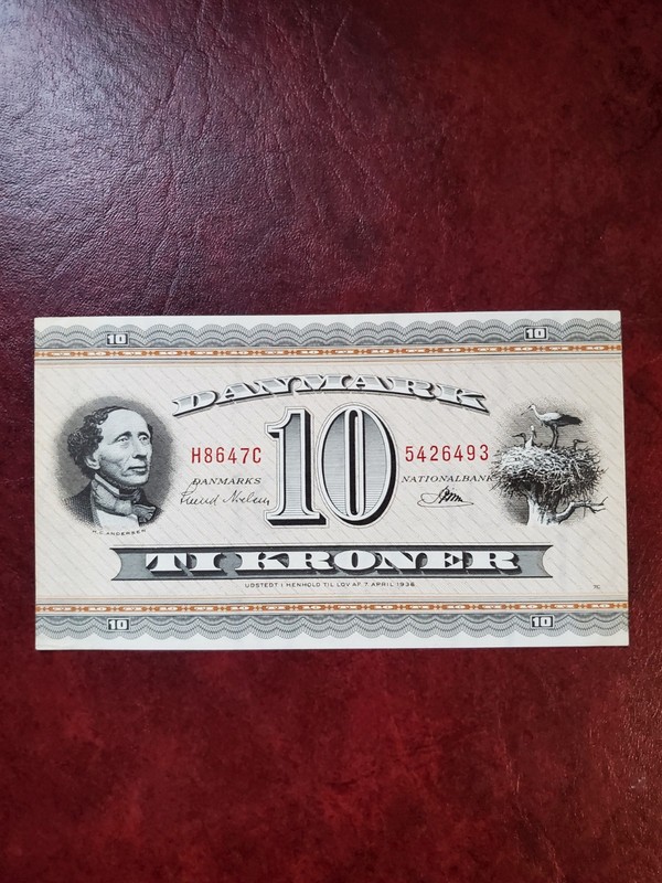 1936 deenmark 10 kroner