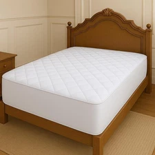 Queen Mattress Pad, Deep Pocket Quilted Premium Mattress Protector, Anti-Shif...