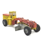Vintage Dinky Toys Road Grader Vehicle No.963 Yellow Red Original Dinky Toys