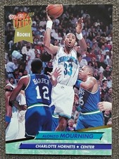 1992 Ultra Alonzo Mourning RC Rookie Basketball Card #234 Hornets HOF. rookie card picture