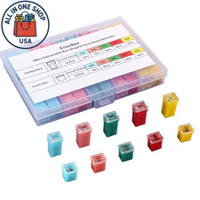 30 PCS Box Shaped Car Fuses Kit 20A, 30A, 40A, 50A, 60A 