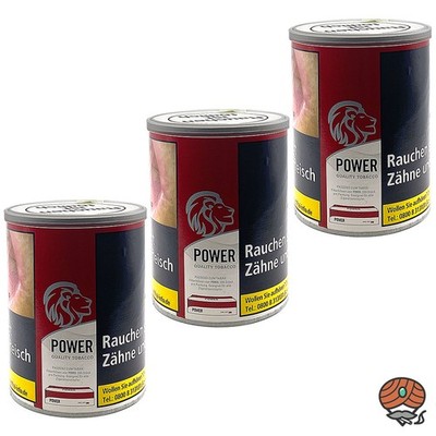 Power Quality Tobacco Feinschnitt-Tabak Dose 3x 150g