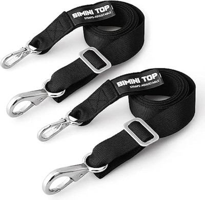 Adjustable Bimini Top Straps,Marine Awning Webbing Straps with Stainless Stee He