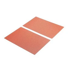 JTT Clay Tile Roof Sheet 7.5'' x 12'' (2) - O Scale Model Scratch Building