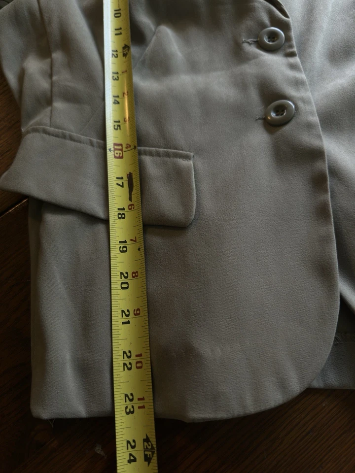 Blazer Allison Whitmore Mujer Bronceado/Crudo Carrera Oficina Informal Sencillo Talla 12 Foto 3 de 4