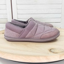 Skechers Cozy Campfire Camp Nap Faux Fur Lined Slippers Mauve Purple Size 6