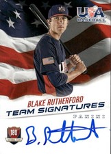 2015 Panini USA Baseball Blake Rutherford #18 18U Signatures A5