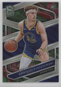 2023-24 Panini Spectra Rookies Menagerie Prizm Brandin Podziemski #146 Rookie RC