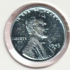 1943 WWII Lincoln Wheat Steel Penny Collectible US Collection Very Good War Coin