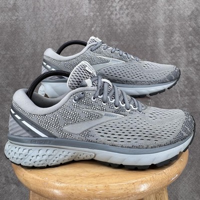 Brooks Ghost 11 Shoes Womens 11 Gray Mesh Running Cushioned Sneakers 1202771B028