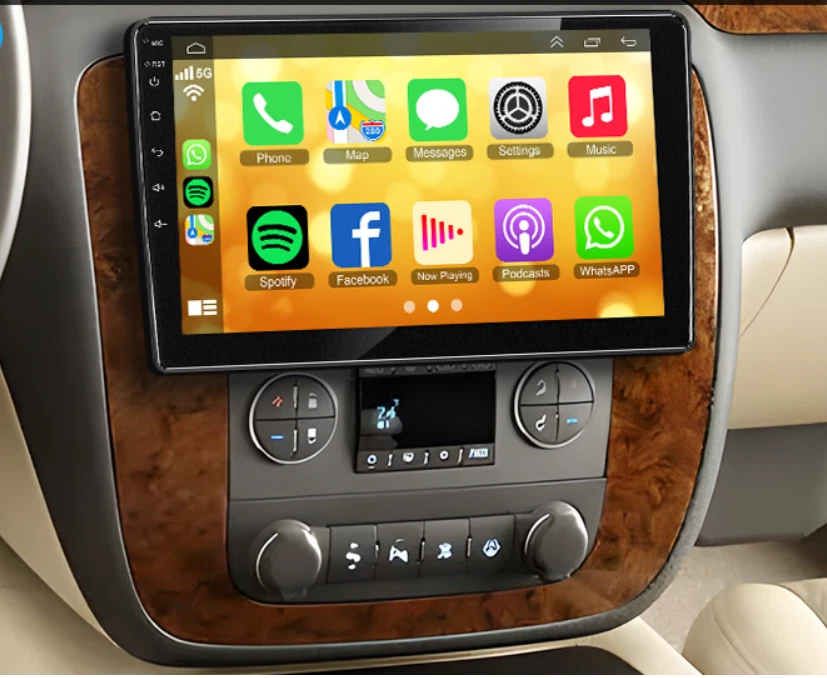 For Chevrolet Silverado 1500 2500 3500 07-14  Android15 Car Radio CarPlay GPS FM - Image 4 of 4