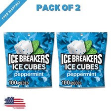 (Pack of 2) Ice Breakers Ice Cubes Peppermint...