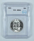 1953 Franklin Half Dollar MS64 ICG *3021