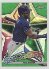 2022 Topps Chrome Logofractor Edition Green Refractor 36/99 Vidal Brujan 0h6x