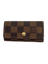 LOUIS VUITTON Multicle 4 Damier Ebene Leather BRW Men's