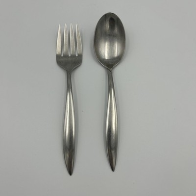 Sears & Roebuck Tradition FIAMMA Serving Spoon And Meat Fork Stainless Steel USA