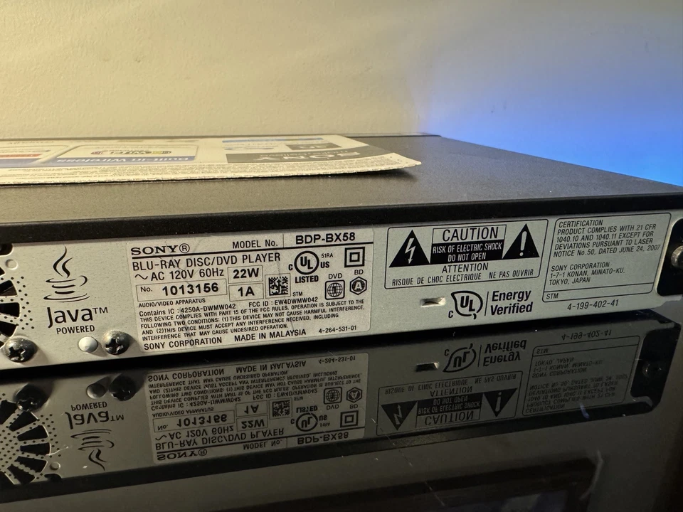 Sony 3D BDP-BX58 1080p WiFi Built-In 3D Blu-ray Disc/DVD Player - Image 4 of 4