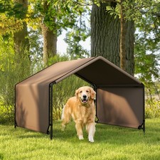 Portable Dog Tent for Shade Protection for Outdoor, Brown