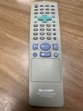 Sharp DVD Video Player Remote Control Model RRMCGA030WJSA Very Good