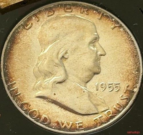 1955 FRANKLIN HALF DOLLAR 50 cent PROOF 90% Silver