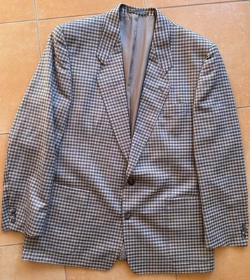 Blazer Größe 52, Grau/Mehrfarbig kariertes Muster, Herren Sakko einreihig - Bild 1 von 4