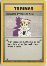 Imposter Professor Oak 73/102 Base Set Unlimited Rare Trainer