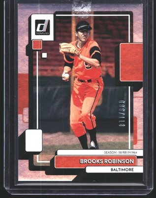 Brooks Robinson 2022 Donruss Season Stat Line Baltimore Orioles #/118