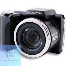 Olympus SP-610UZ Compact Digital Camera Used with New SD Card Ready to Use JP