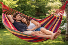 Canvas Hammock 1 - 2 Person Heavy Duty 102" x 31" Camping Backyard Patio Swing