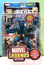 Marvel Legends BEAST Action Figure Series 4 TOY BIZ 2003 w Comic Book & Stand
